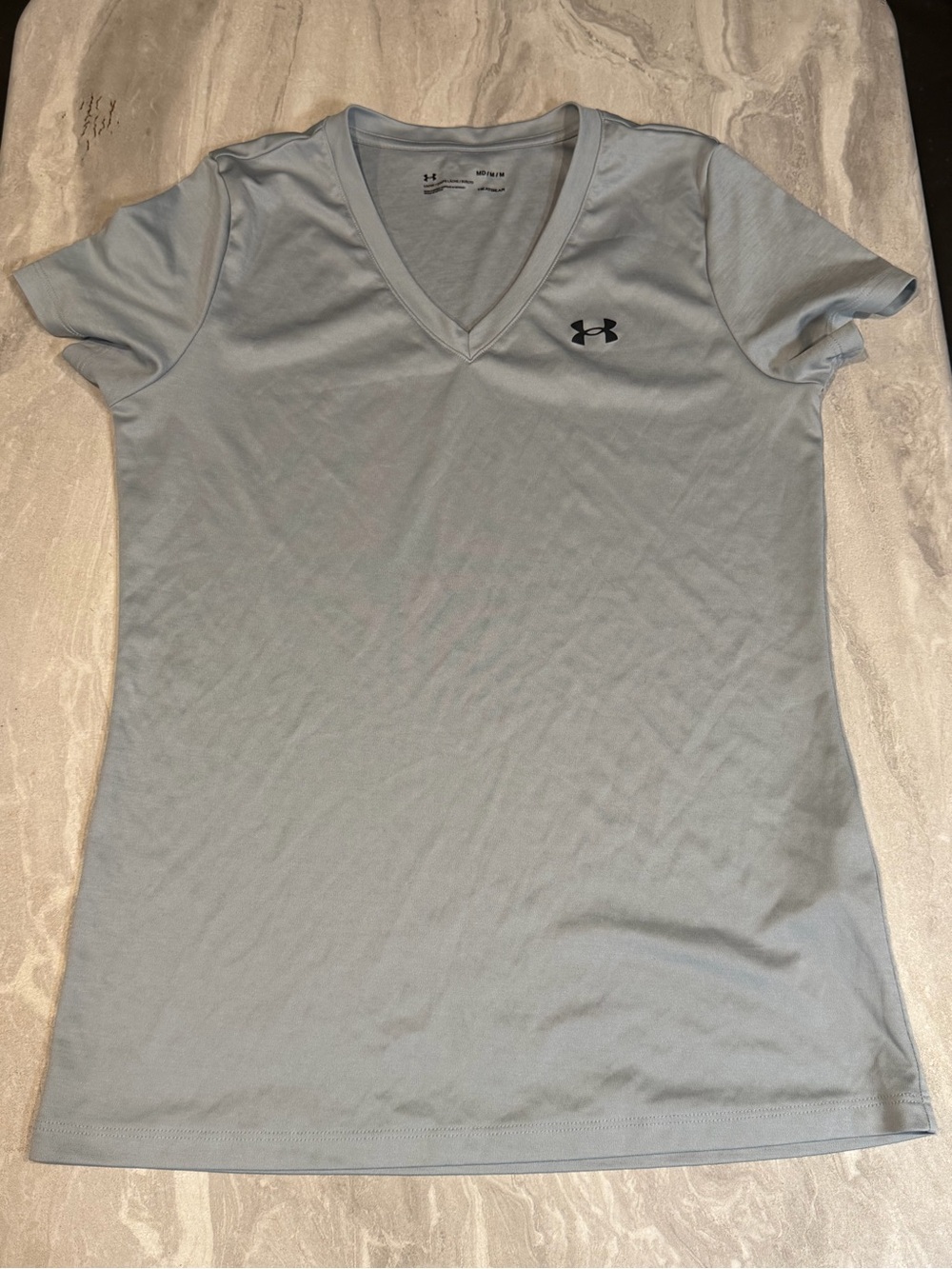 Under Armour Women’s Light Blue V-Neck Performance Tee